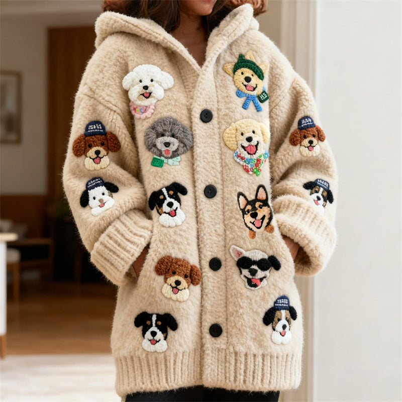 Klassisch gestaltete Strickjacke