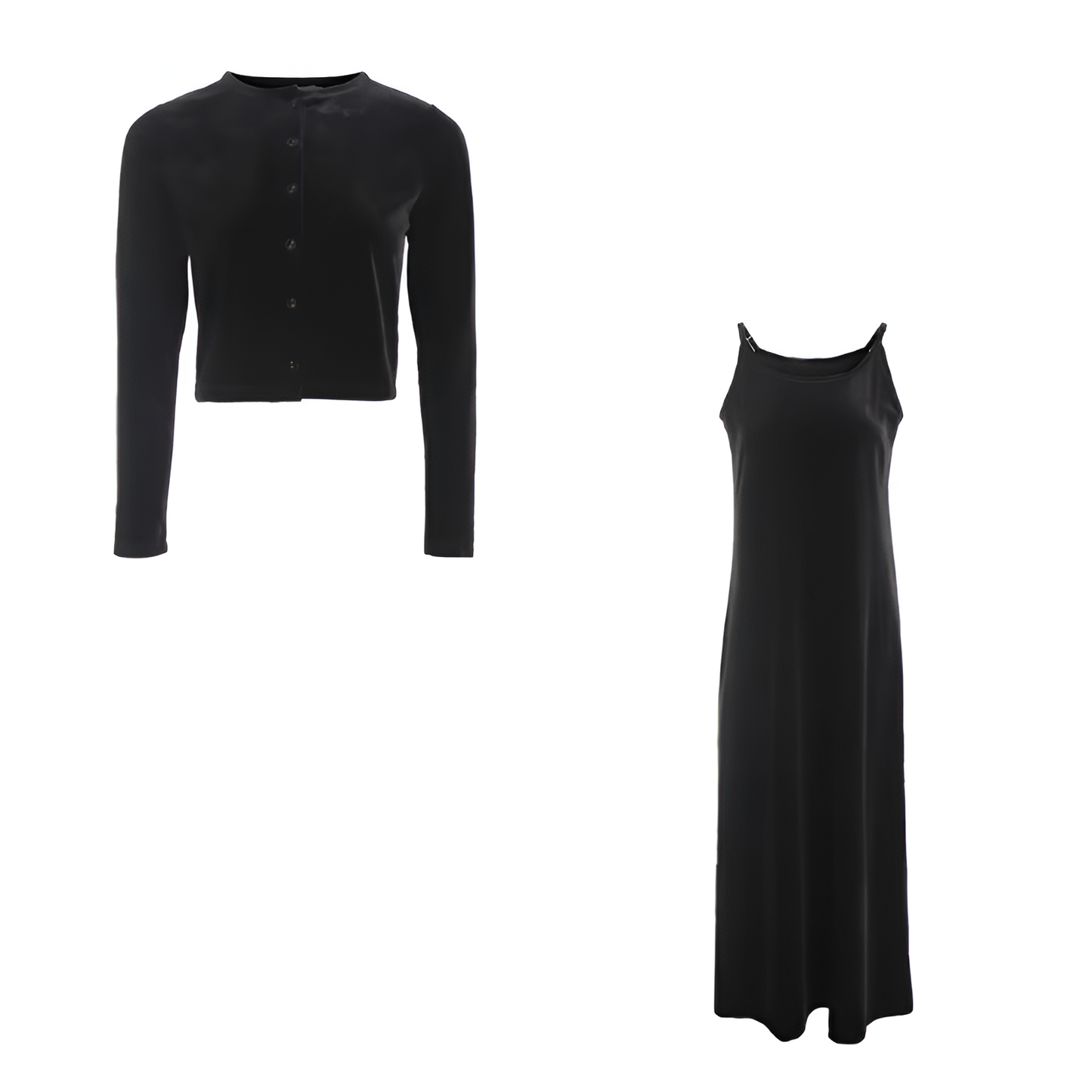 MW | Elegantes Set aus Samtweste und Gürtelkleid