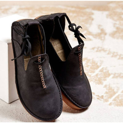 MW | Lässige Vintage-Loafer mit Schnürsenkeln