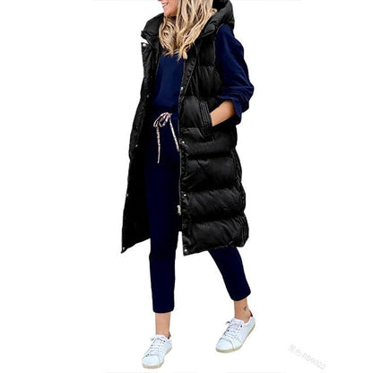 MW | Steppweste mit Kapuze Bodywarmer