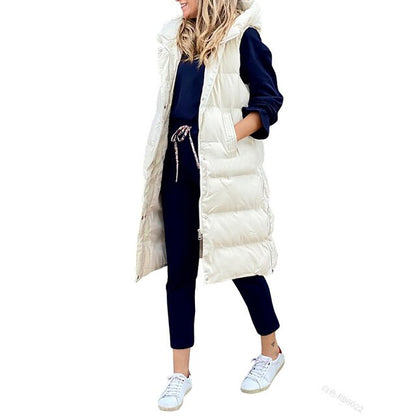 MW | Steppweste mit Kapuze Bodywarmer