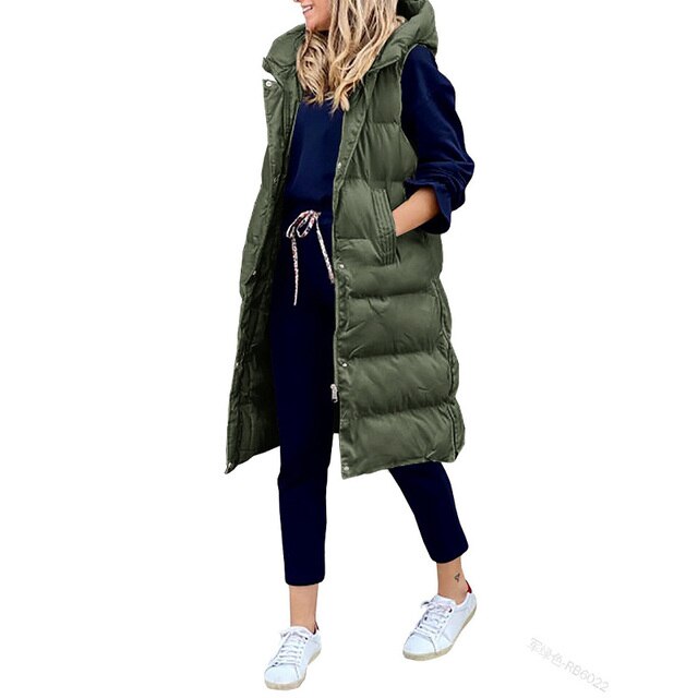 MW | Steppweste mit Kapuze Bodywarmer