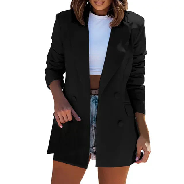 MW | schmal geschnittener Cardigan-Blazer