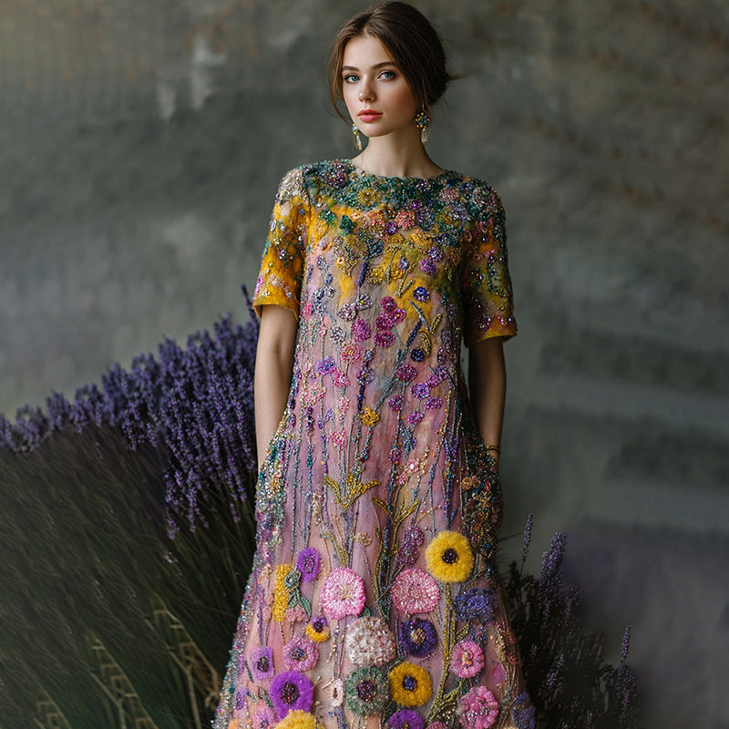 Klassisch gestaltete Kleid
