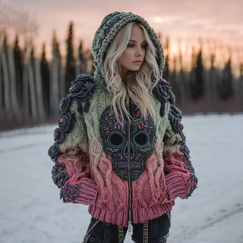 Wunderschön gefertigte Strickjacke