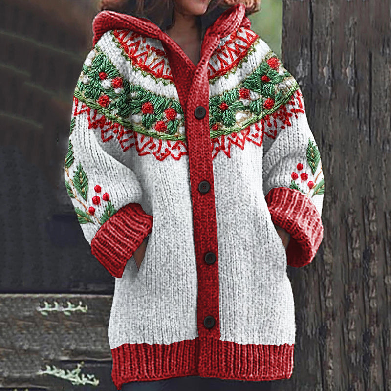 Zeitloser Vintage-Stil Strickjacke