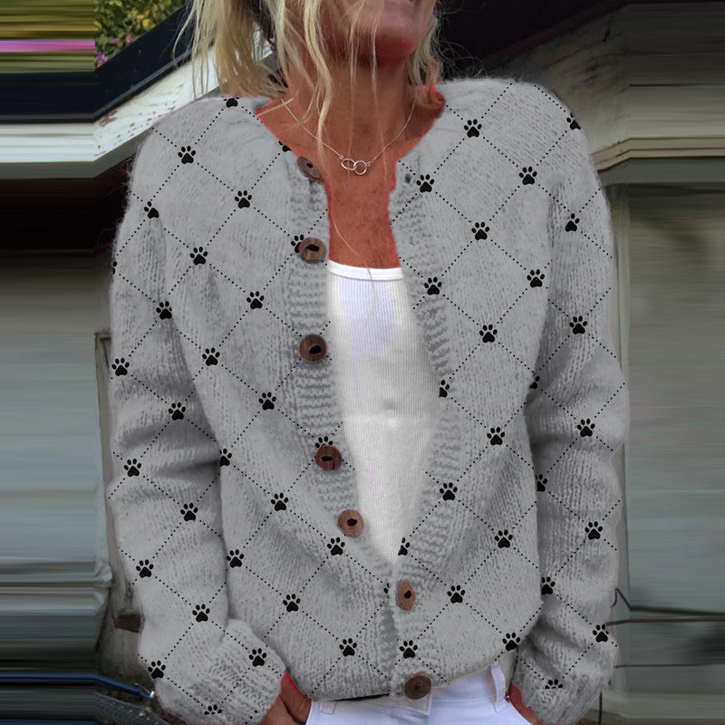 Durchdacht gestaltete Strickjacke