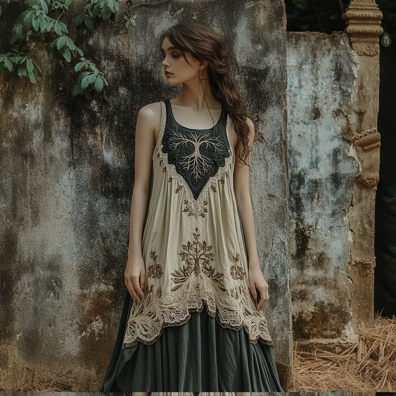 Klassisch gestaltete Kleid