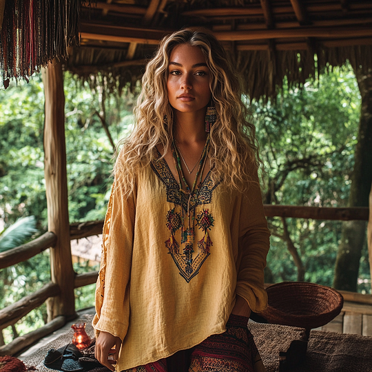 Vintage inspirierte Bluse