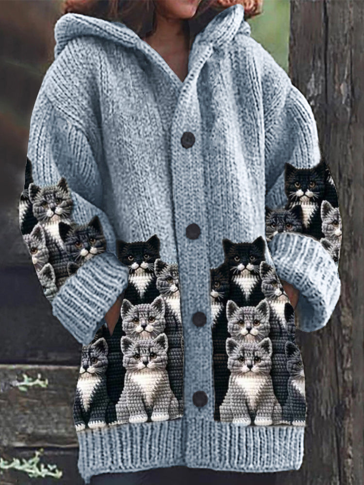 Zeitloser Vintage-Stil Strickjacke