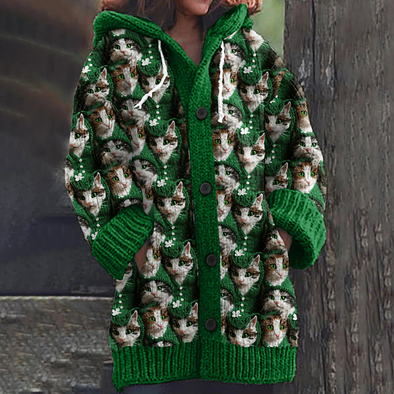 Zeitloser Vintage-Stil Strickjacke