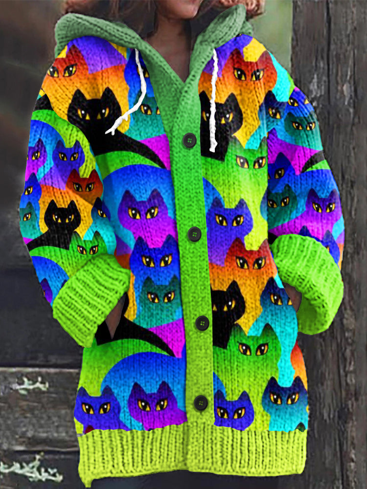 Durchdacht gestaltete Strickjacke