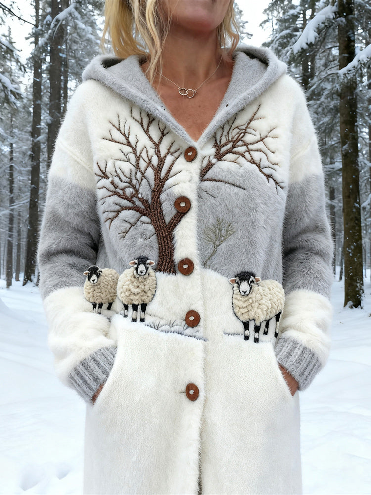 Zeitloser Vintage-Stil Strickjacke