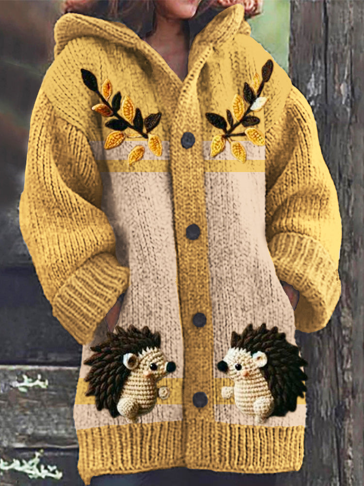 Durchdacht gestaltete Strickjacke