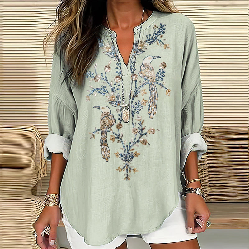 Klassische Vintage Bluse