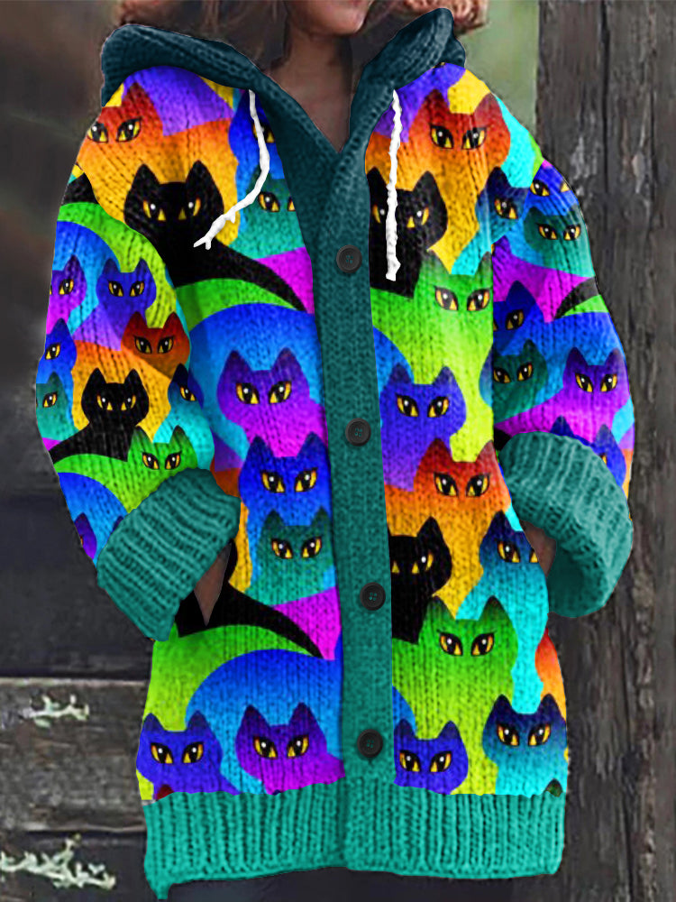 Durchdacht gestaltete Strickjacke