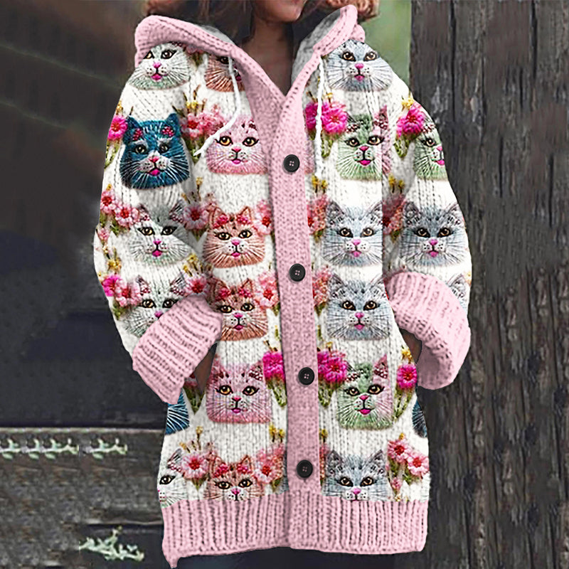 Durchdacht gestaltete Strickjacke