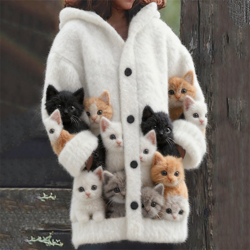 Durchdacht designte Strickjacke