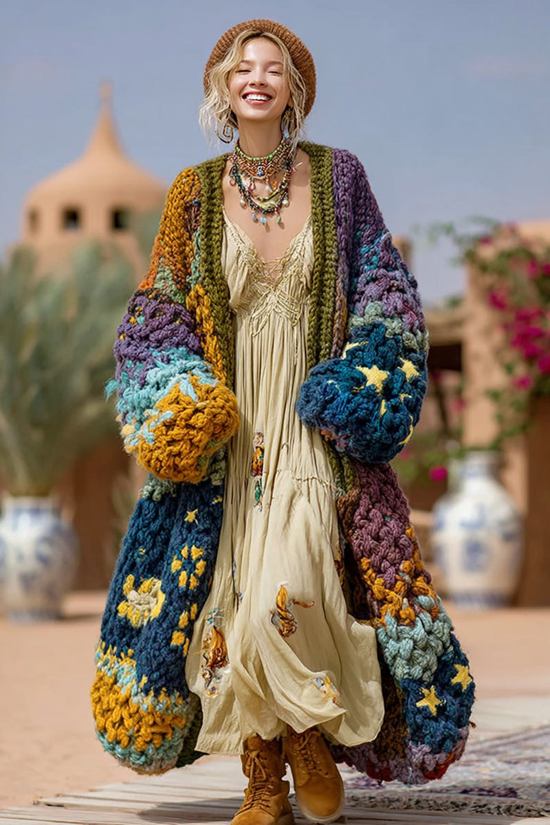 Durchdacht gestaltete Strickjacke