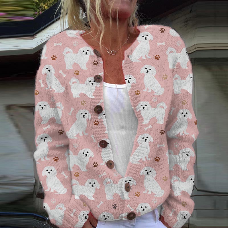 Elegant gestaltete Strickjacke