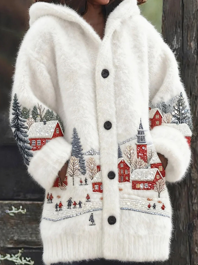 Klassisch gestaltete Strickjacke