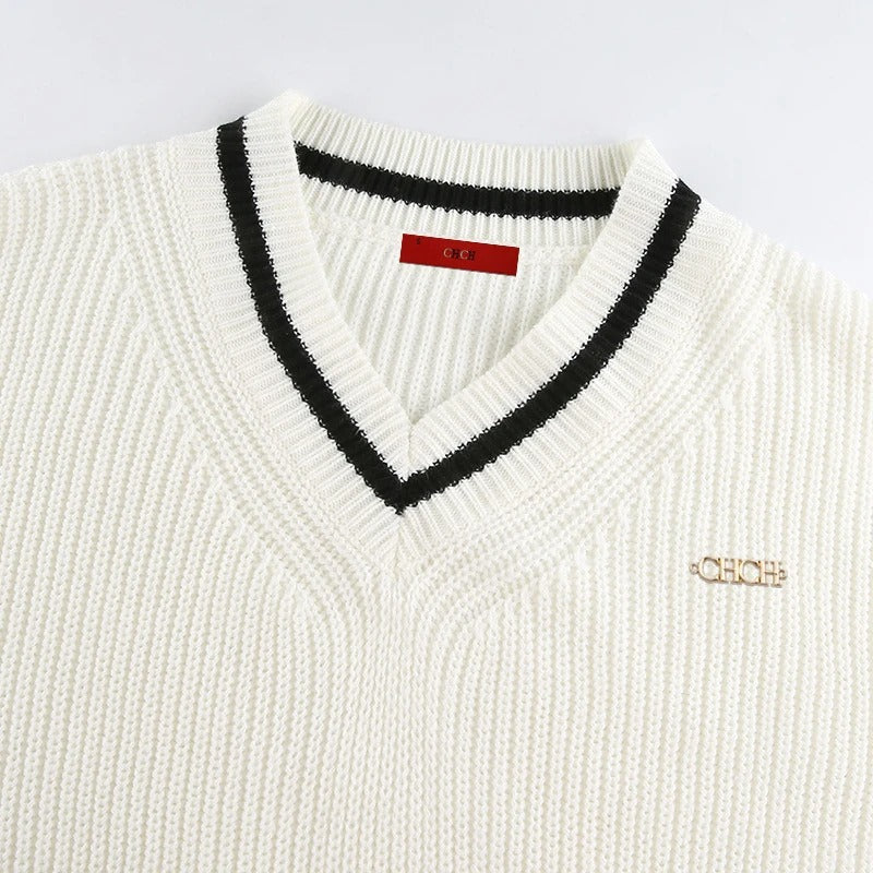 MW | MW – Elegantes V-Ausschnitt Pullover