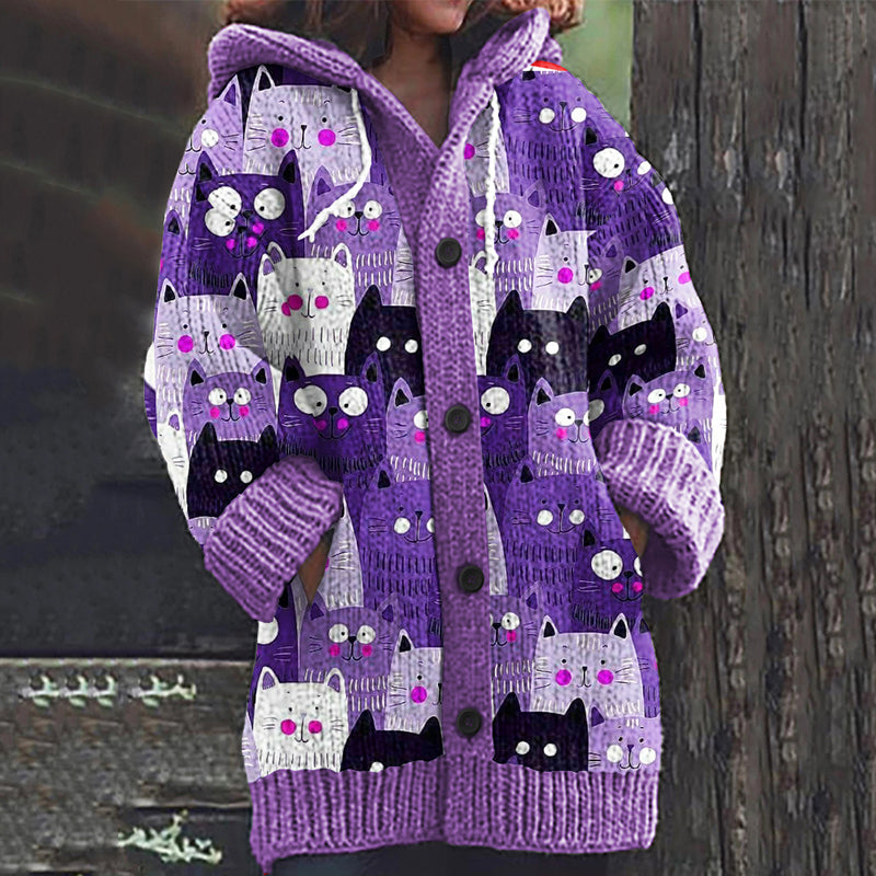 Anmutig gestaltete Strickjacke