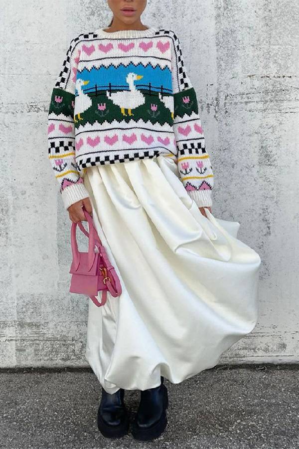 Zeitloser Vintage-Stil Pullover