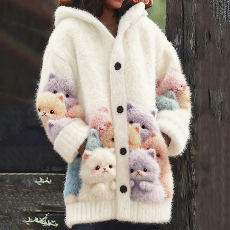 Zeitloser Vintage-Stil Strickjacke