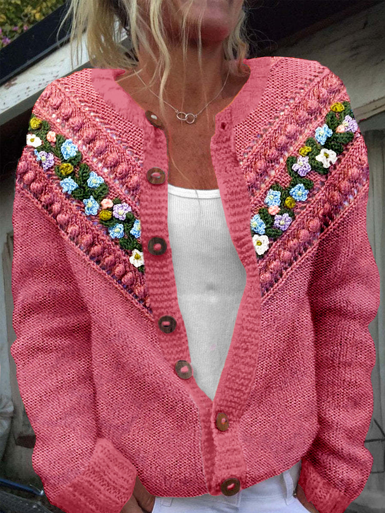 Elegant gestaltete Strickjacke