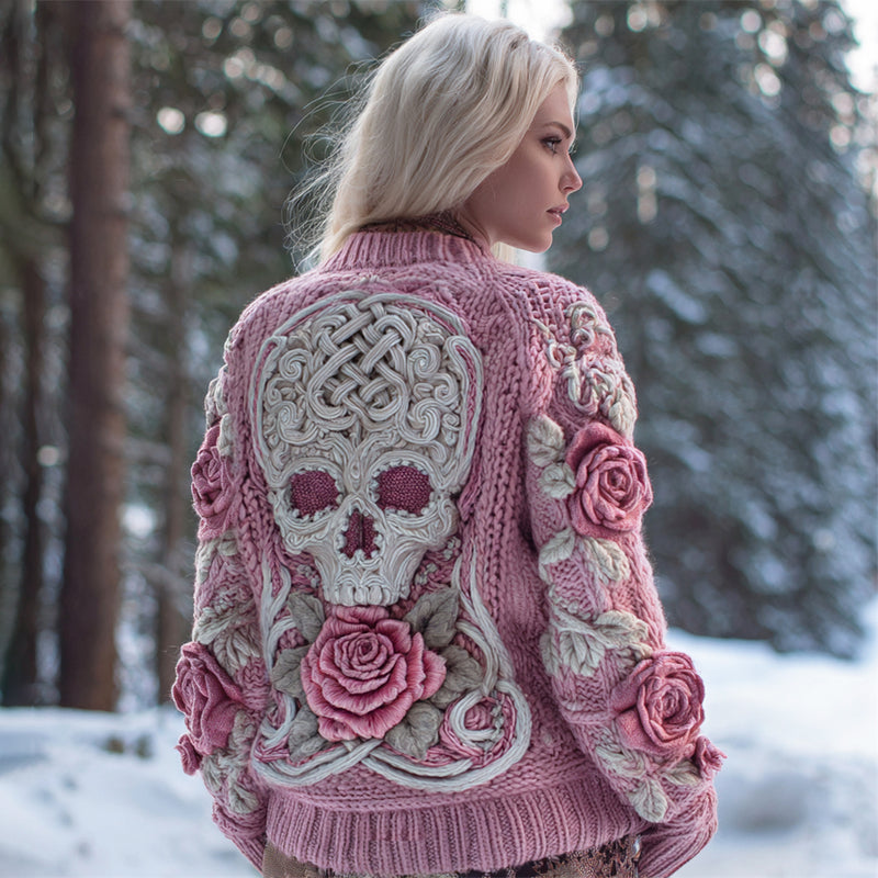 Klassisch gestaltete Strickjacke
