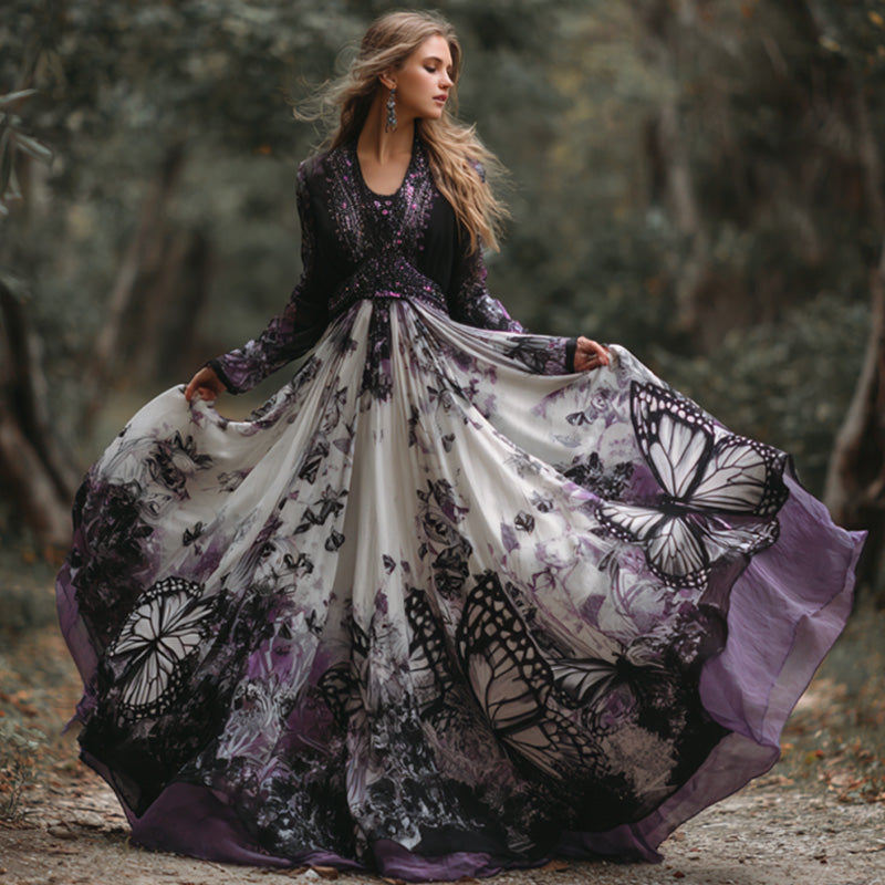 Klassisch gestaltete Kleid