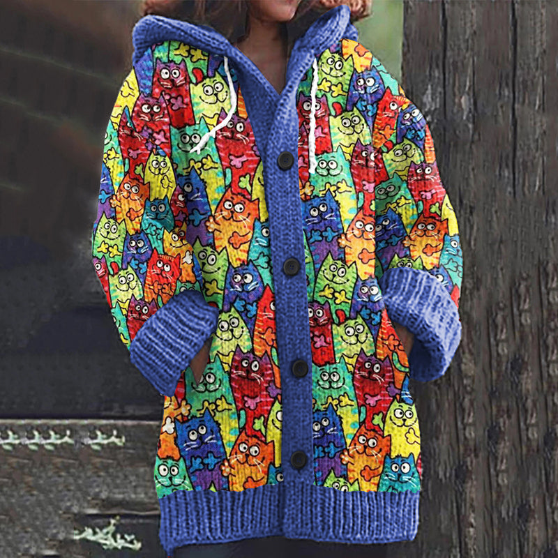 Durchdacht gestaltete Strickjacke