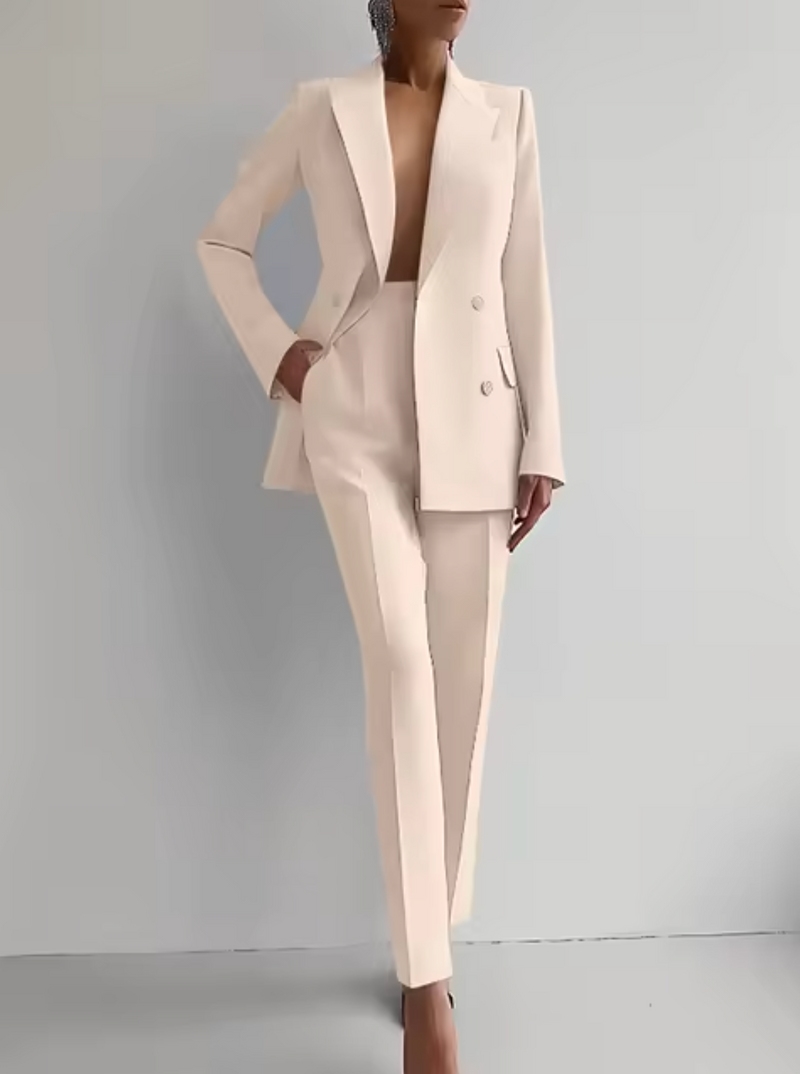 MW | Set aus Blazer und Bundfaltenhose