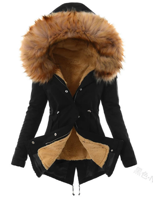MW | eleganter Wintermantel aus Kunstfell