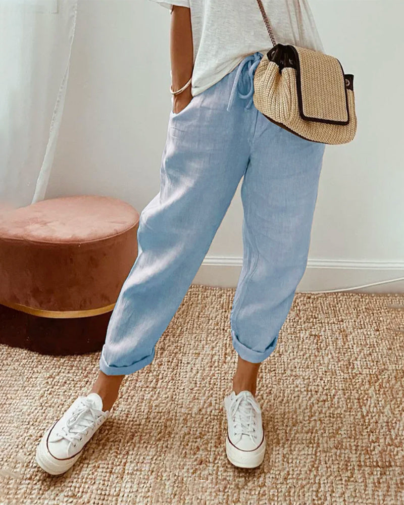 MW | Aufgerollte String Pants