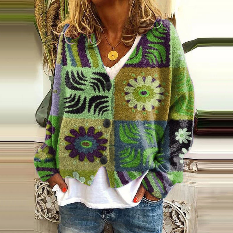 Durchdacht gestaltete Strickjacke