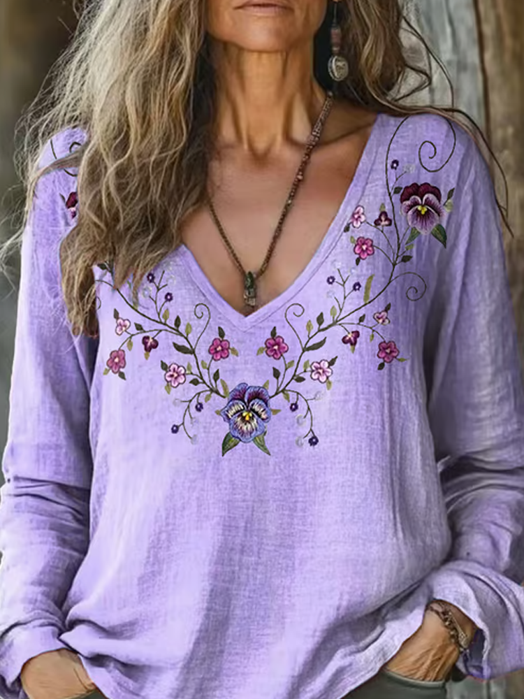 Zeitloser Vintage-Stil Top