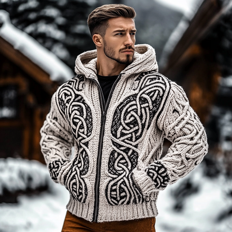 Zeitloser Vintage-Stil Strickjacke