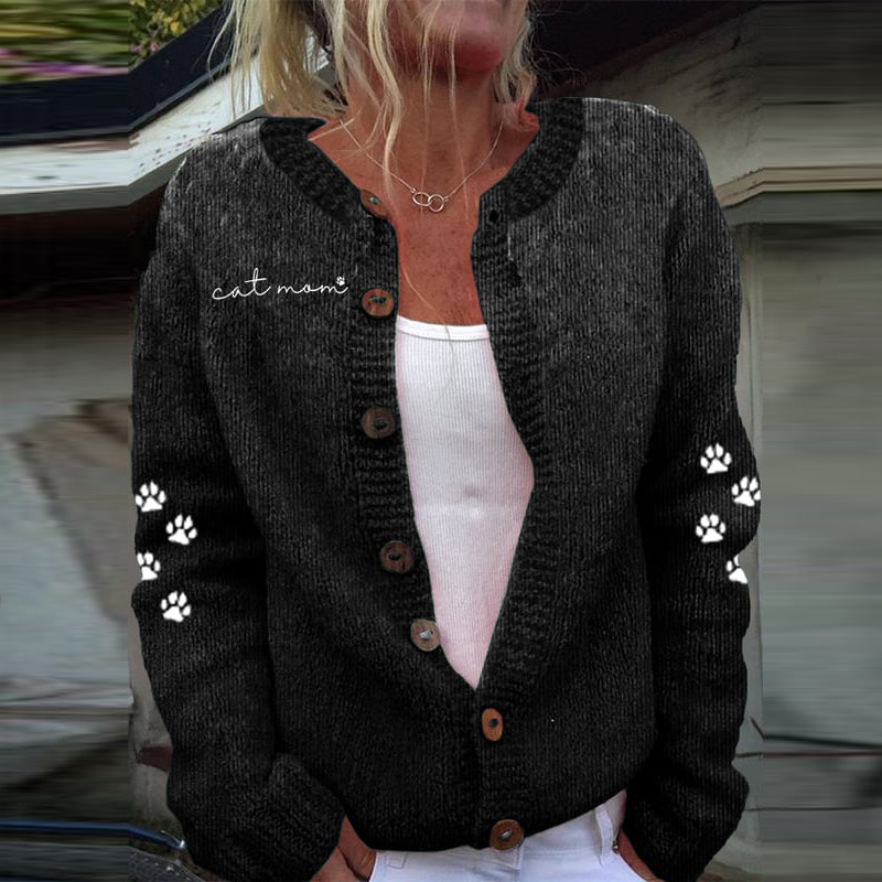 Zeitloser Vintage-Stil Strickjacke