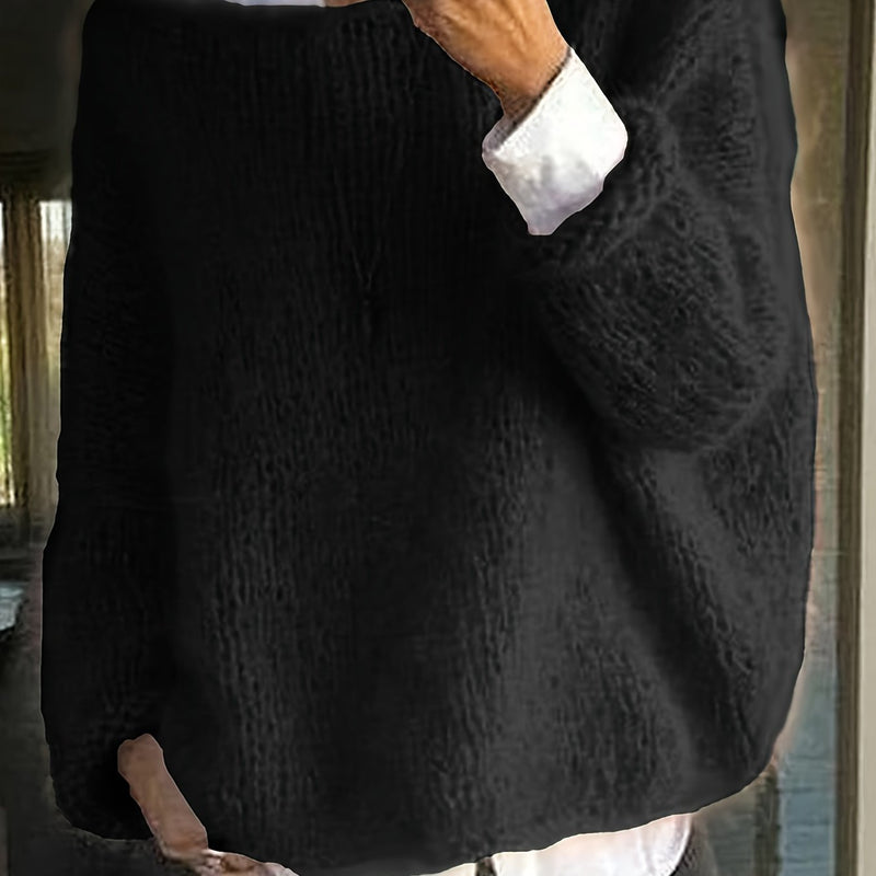 JO | Gemütlicher übergroßer Strickpullover
