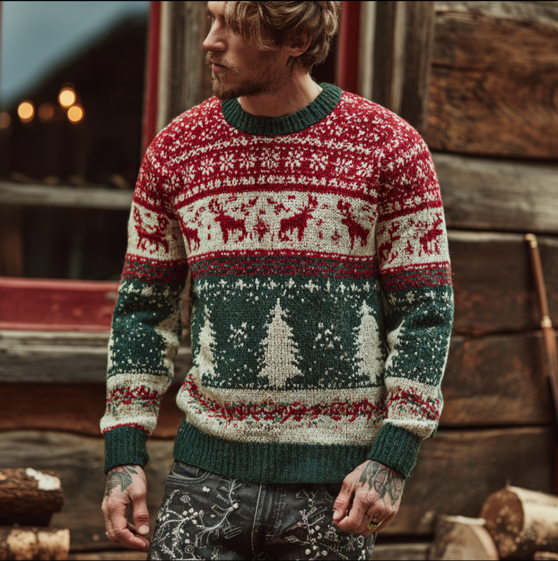 Zeitloser Vintage-Stil Pullover