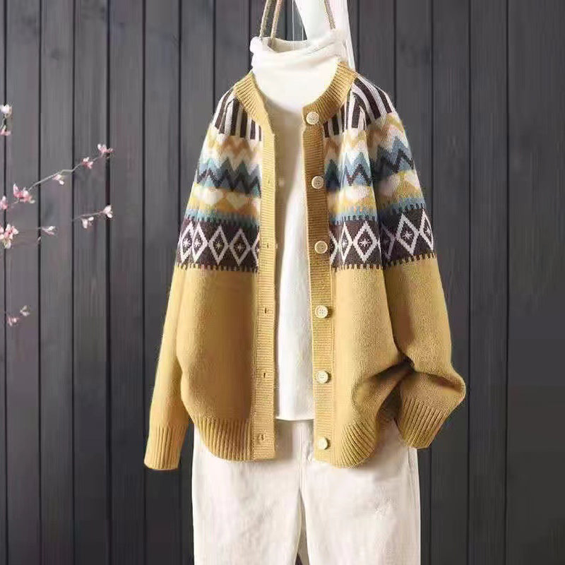 Vintage inspirierte Strickjacke