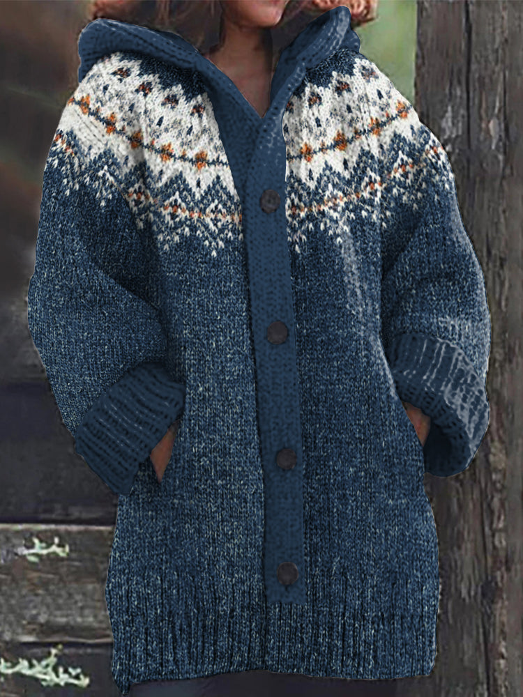 Zeitloser Vintage-Stil Strickjacke