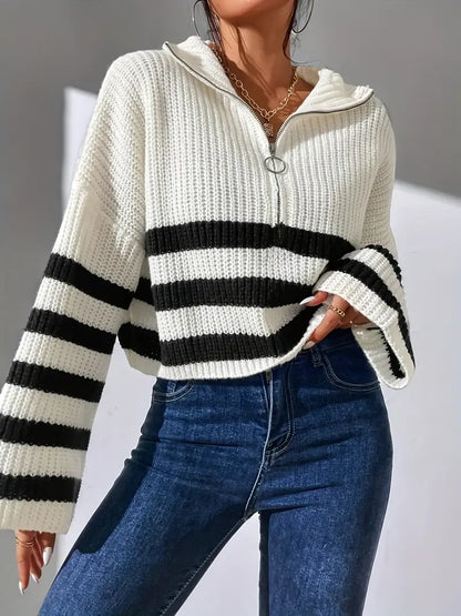 MW | Gestreifter Pullover für Frauen