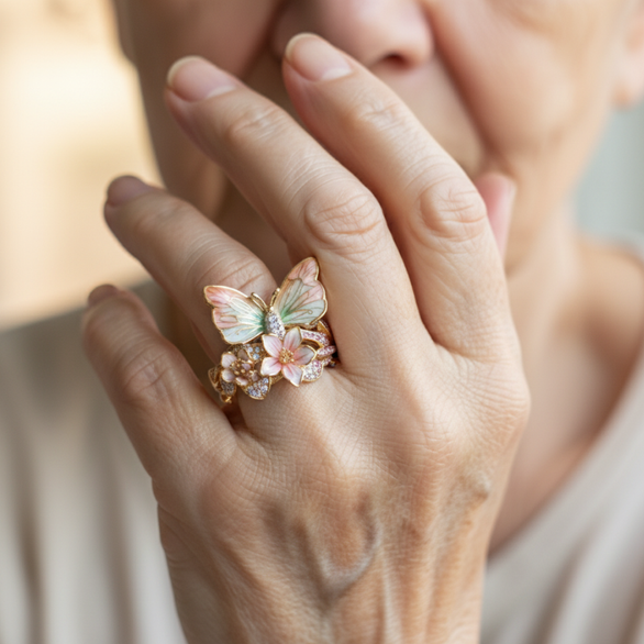Klassische Gold Ring mit zeitloser Eleganz