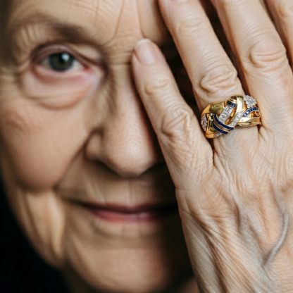 Charmante Gold Ring für jeden Anlass