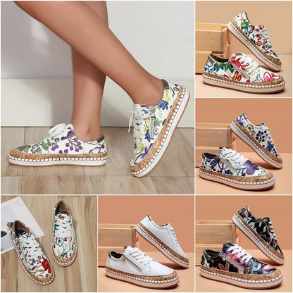MW | Einfache Turnschuhe mit Blumen