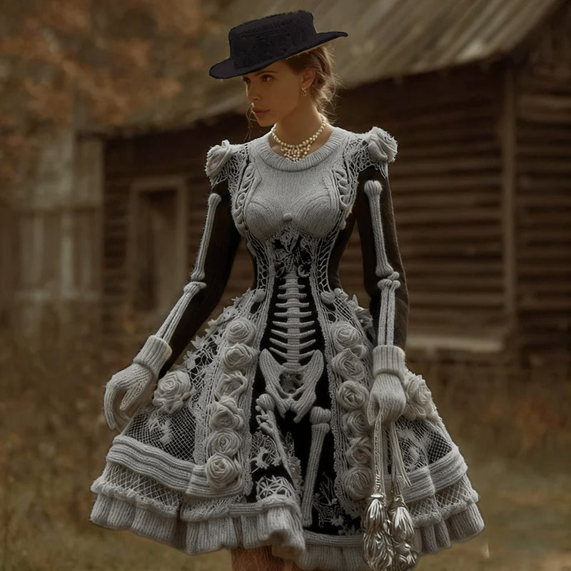 Klassisch gestaltete Kleid