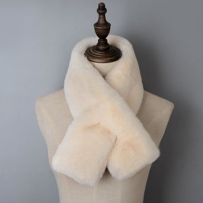 Comstylish Vintage Basic Cozy Ecofriendly Fur Scarf